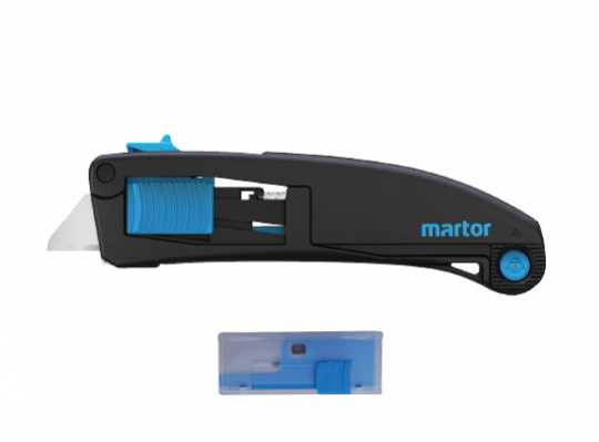 MARTOR RETAIL PACK SECUPRO MAXISAFE WITH BLADE NO. 60099 (1 KNIVE+ 10 BLADE IN DISPENSER)
